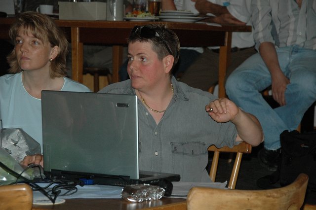 Die Referentin "bei der Arbeit"