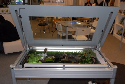 Aquarium im Tisch